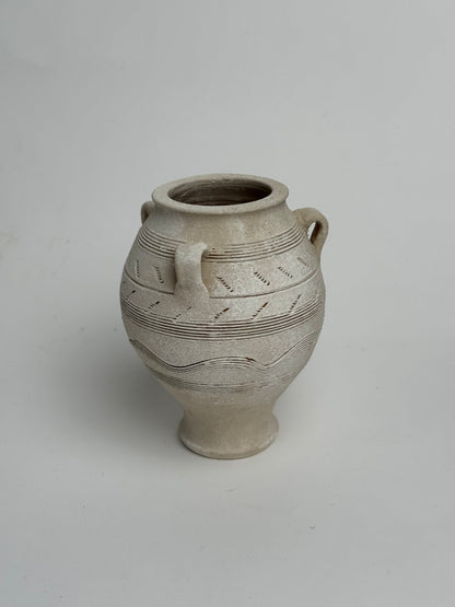 Up-Cycled | Small Tapered Pattern Handled Vase
