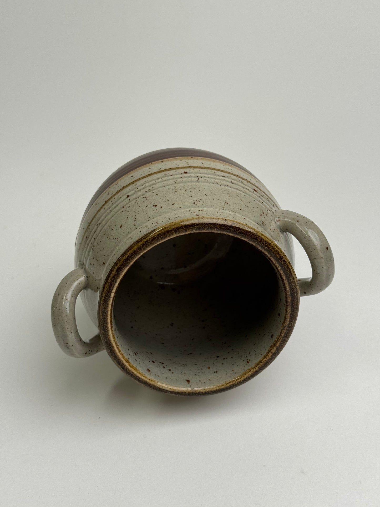 Vintage Twin Handle Olive Pot