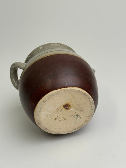 Vintage Twin Handle Olive Pot