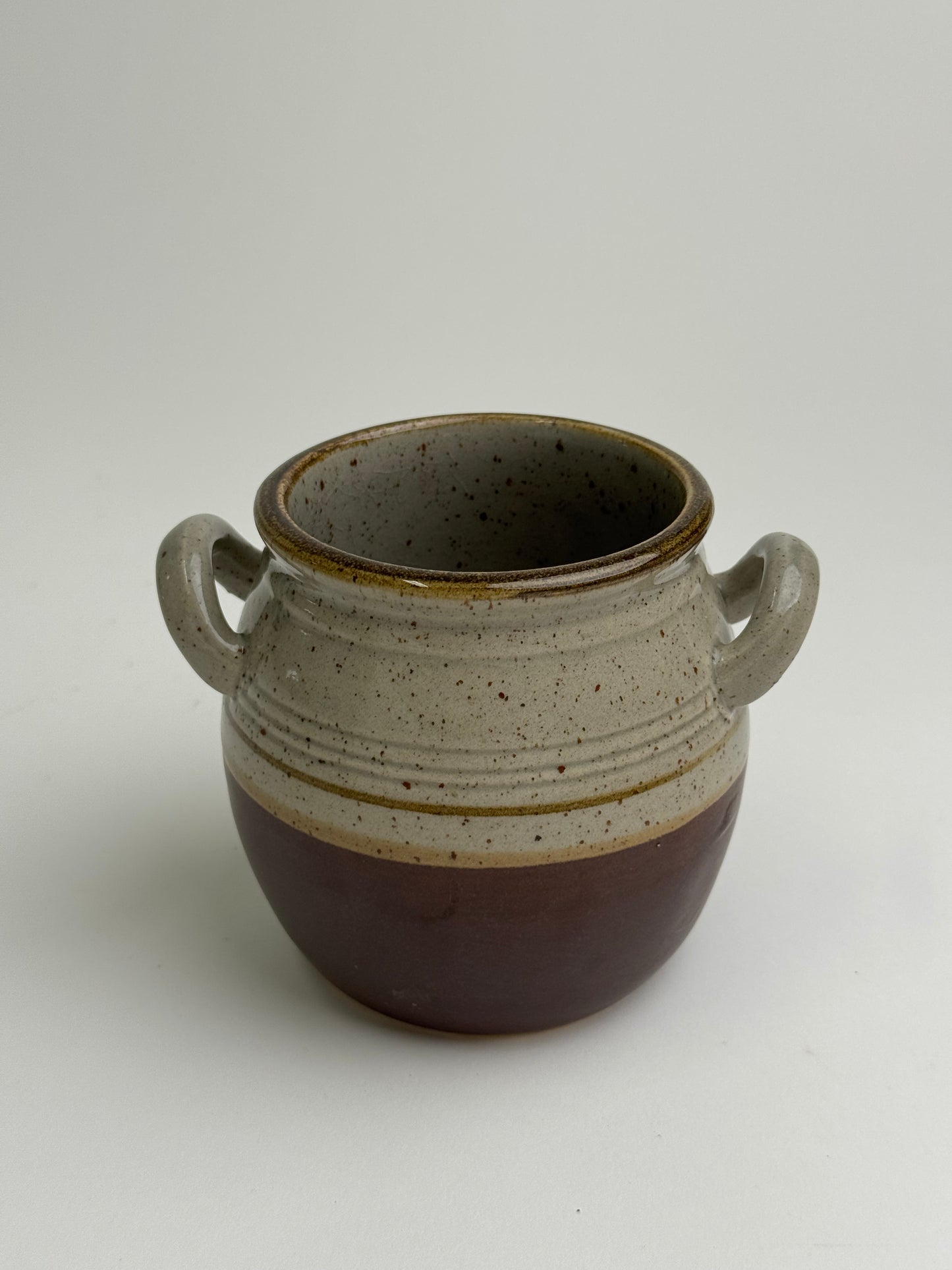 Vintage Twin Handle Olive Pot