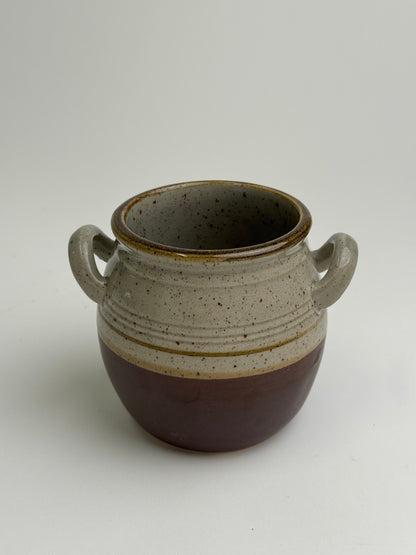 Vintage Twin Handle Olive Pot