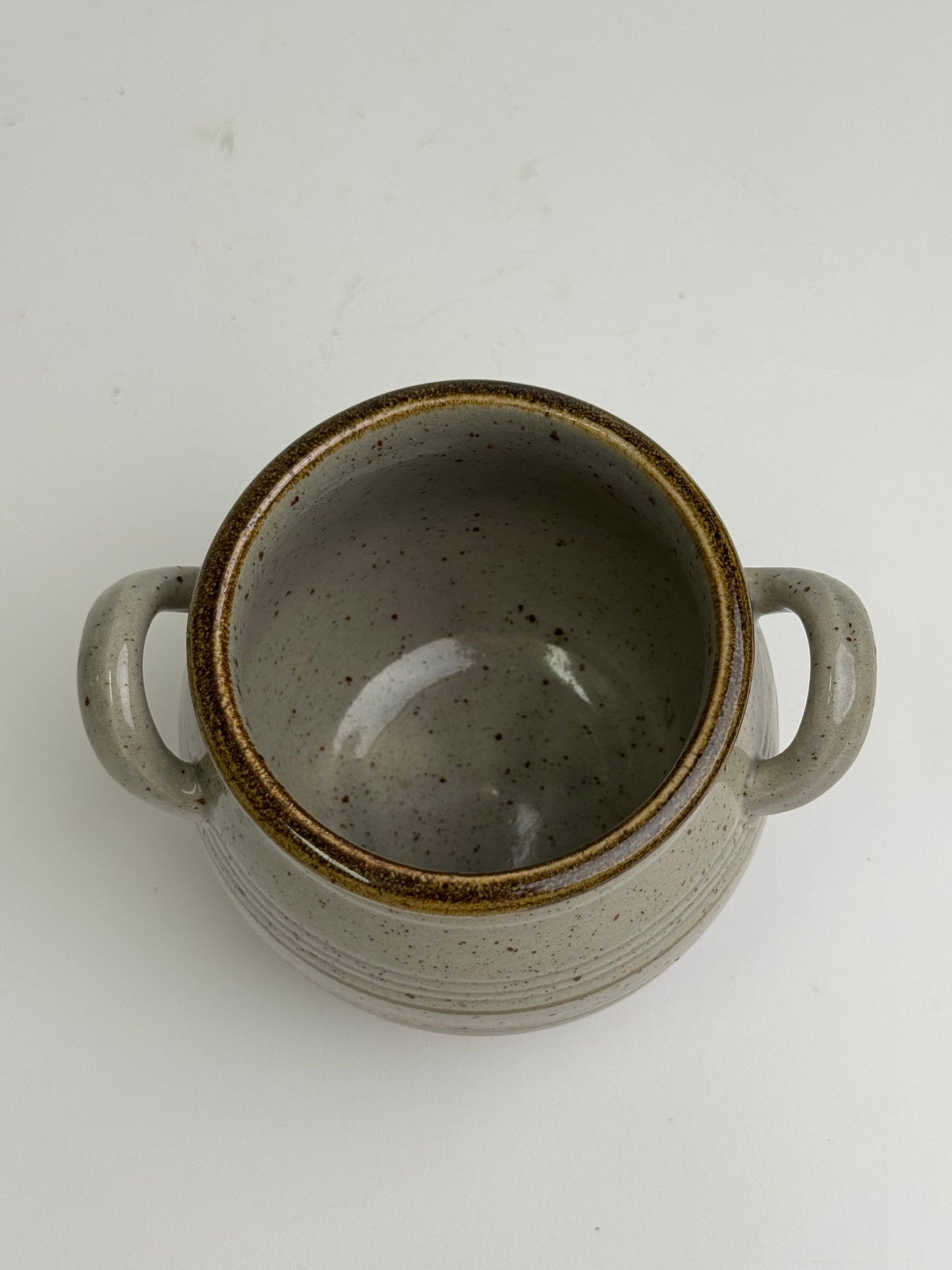 Vintage Twin Handle Olive Pot