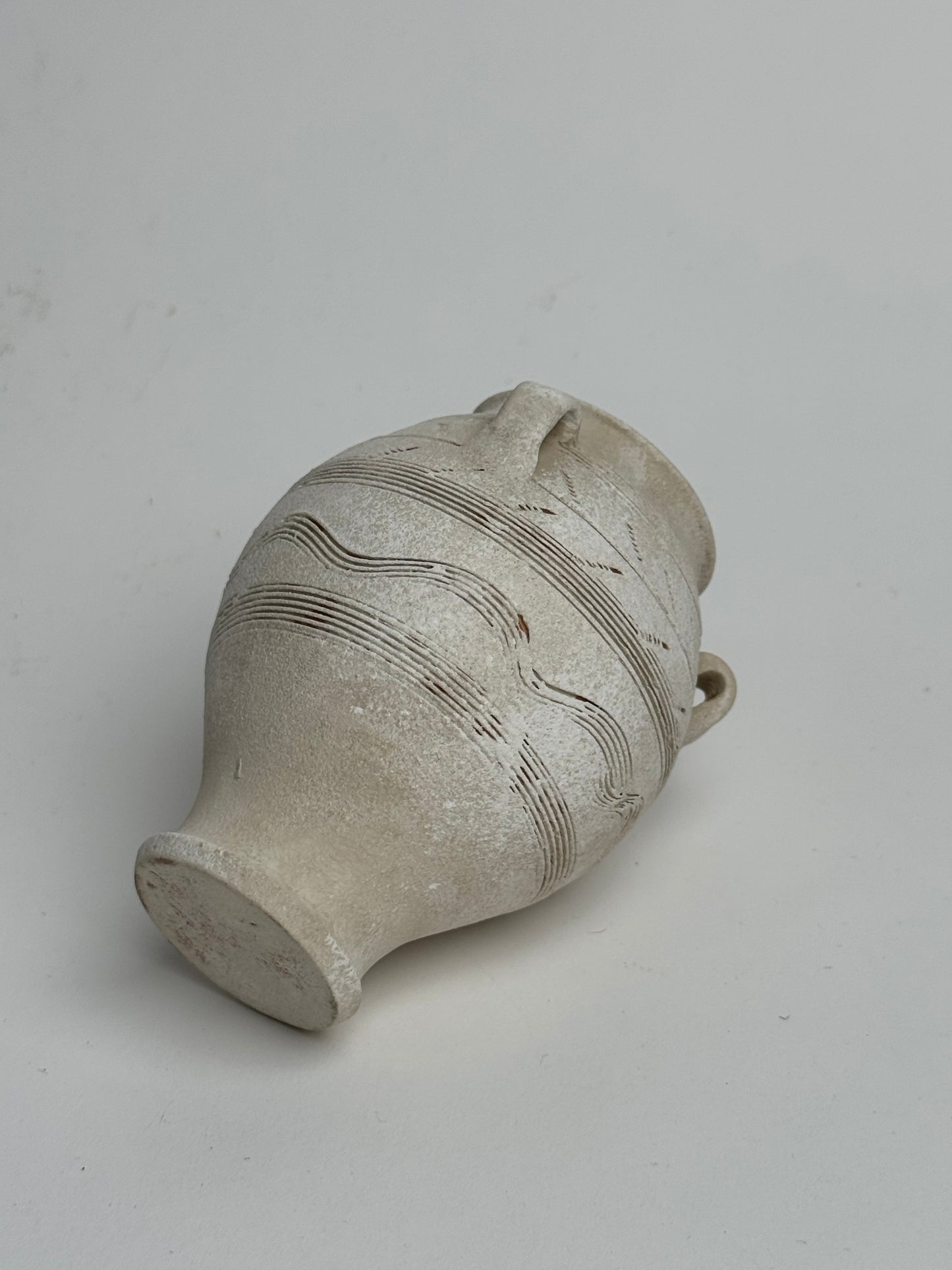 Up-Cycled | Small Tapered Pattern Handled Vase