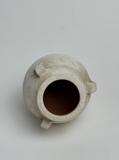 Up-Cycled | Small Tapered Pattern Handled Vase