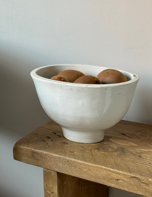 Large White Vintage Jelly Mould