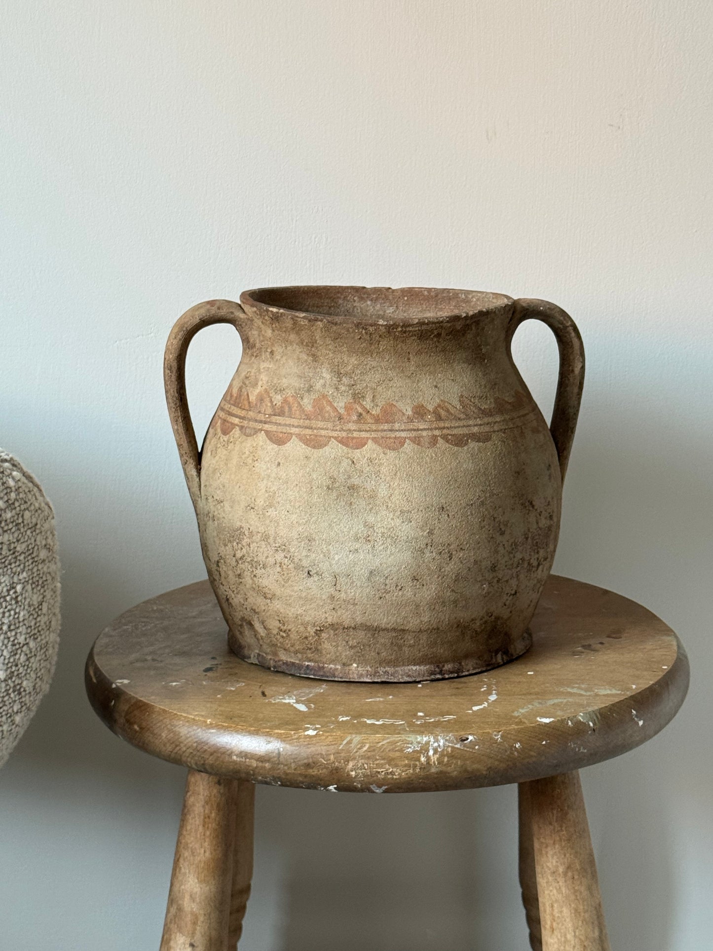 Vintage European Earthenware Storage Pot