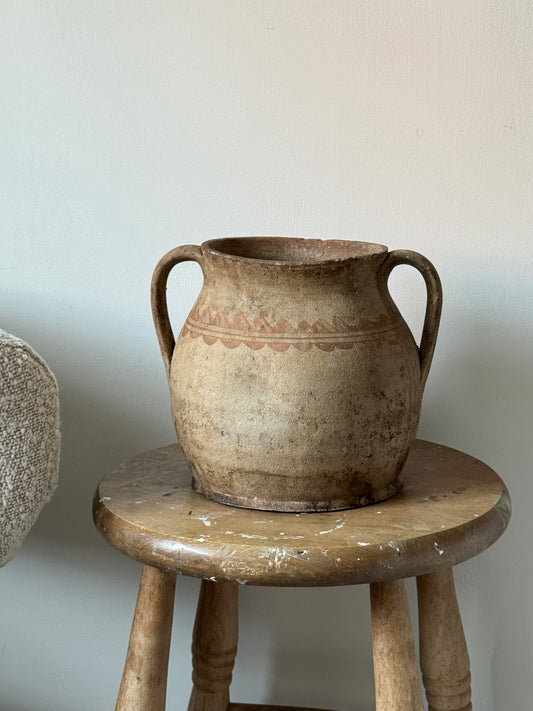 European Earthenware Storage Pot