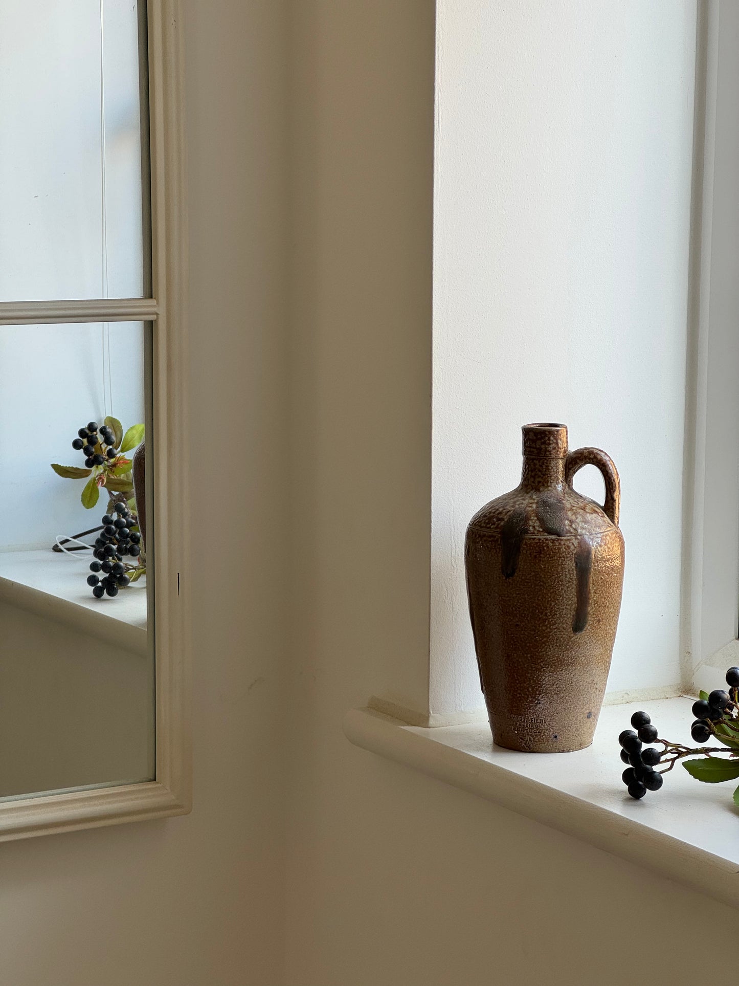Vintage Portuguese Stoneware Jug