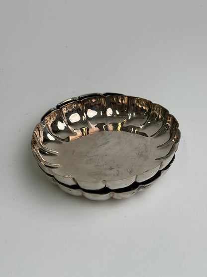 Vintage Silver Scalloped Dishes