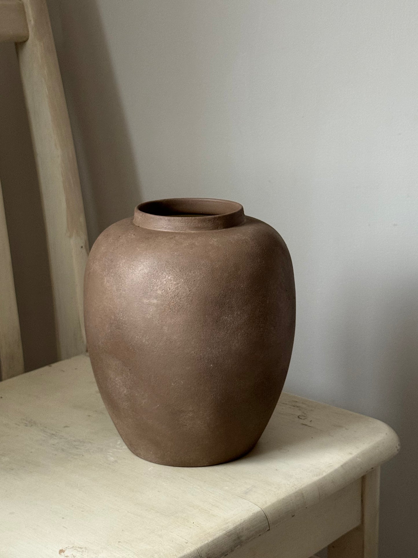 Up-cycled | WATERTIGHT Rich Brown Rounded Urn