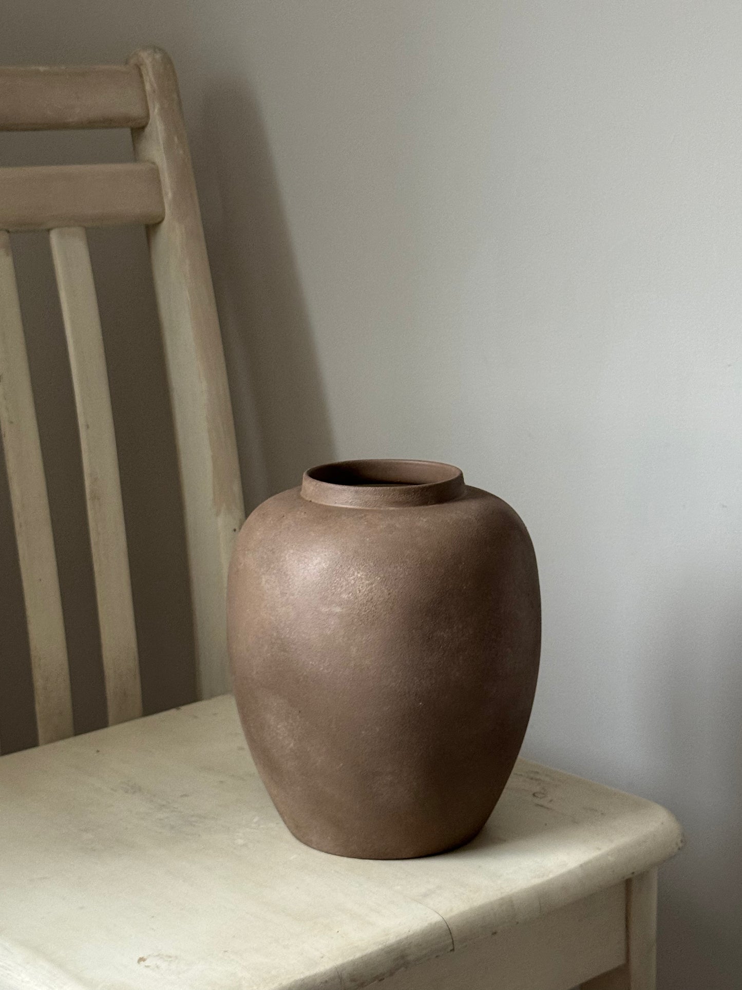 Up-cycled | WATERTIGHT Rich Brown Rounded Urn