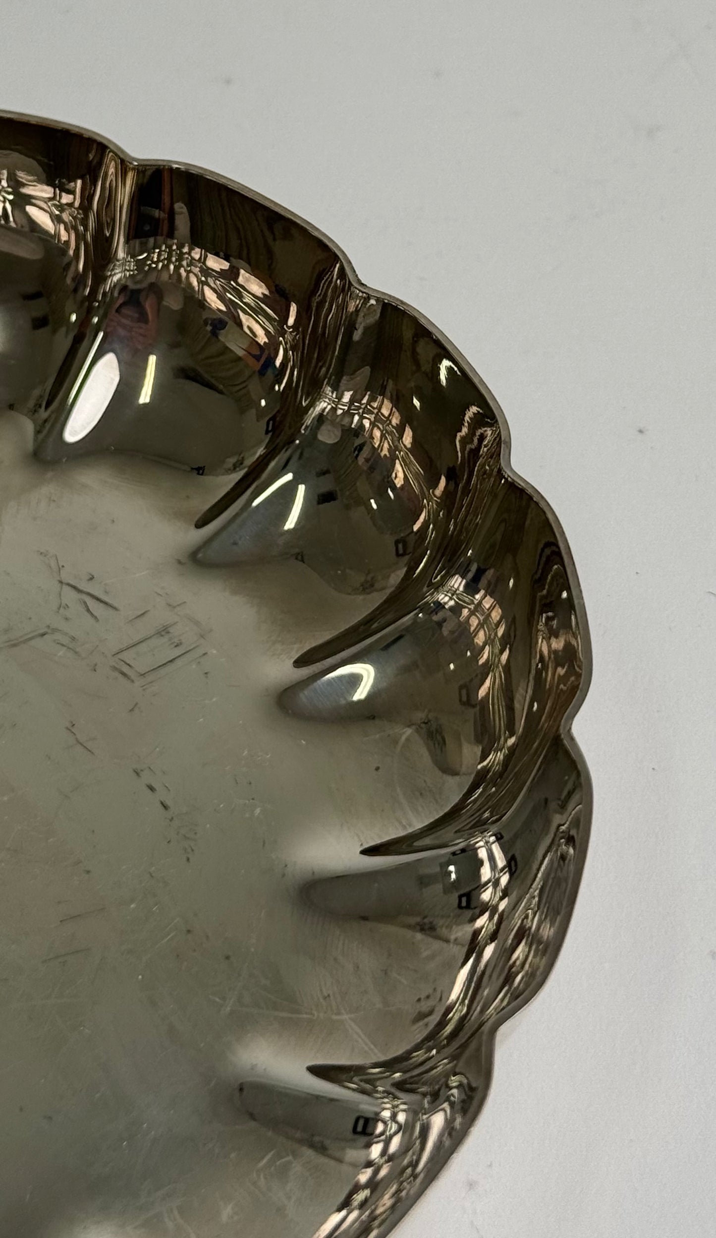 Vintage Silver Scalloped Dishes