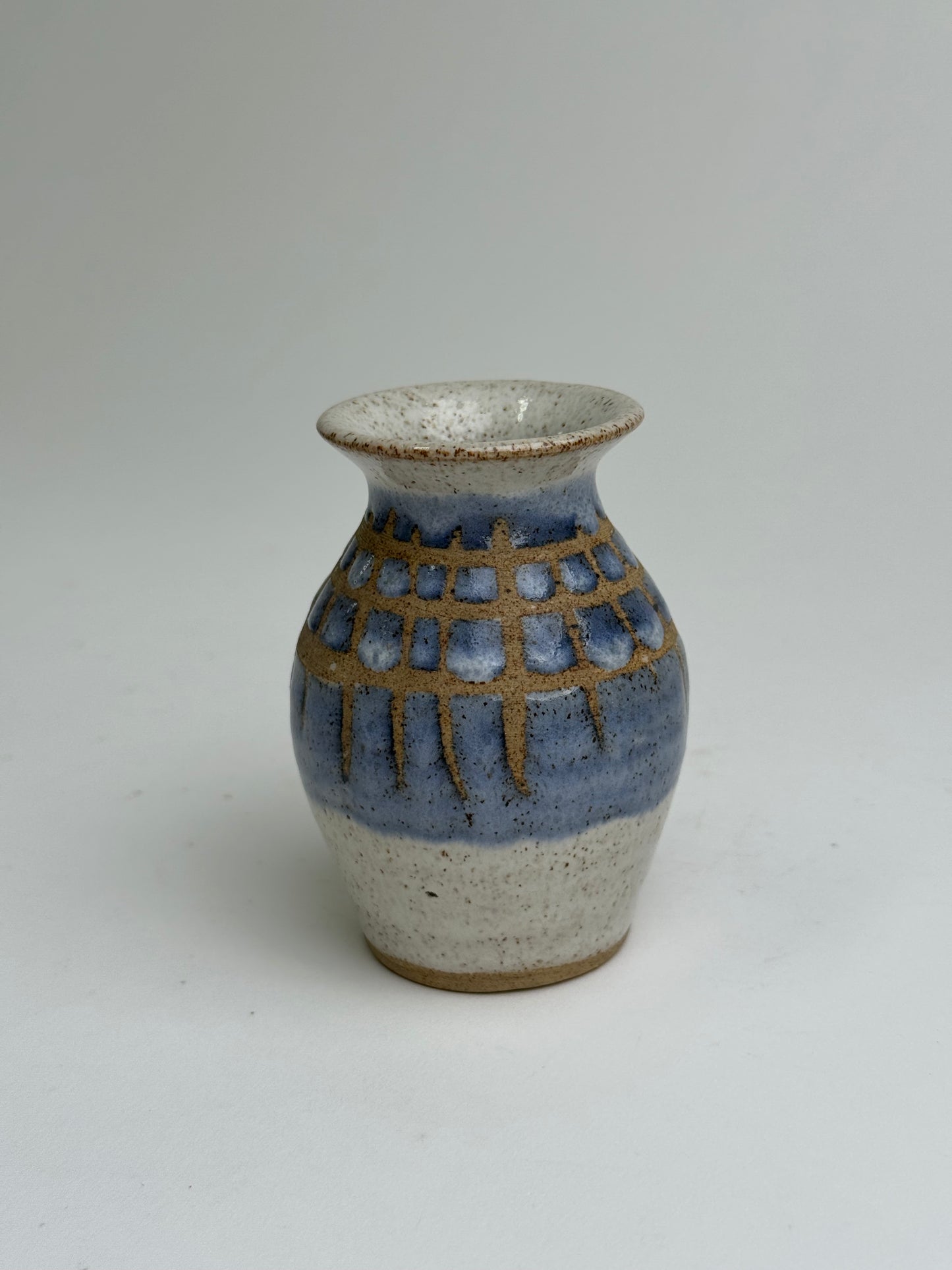 Small Pale Blue Studio Pottery Vase