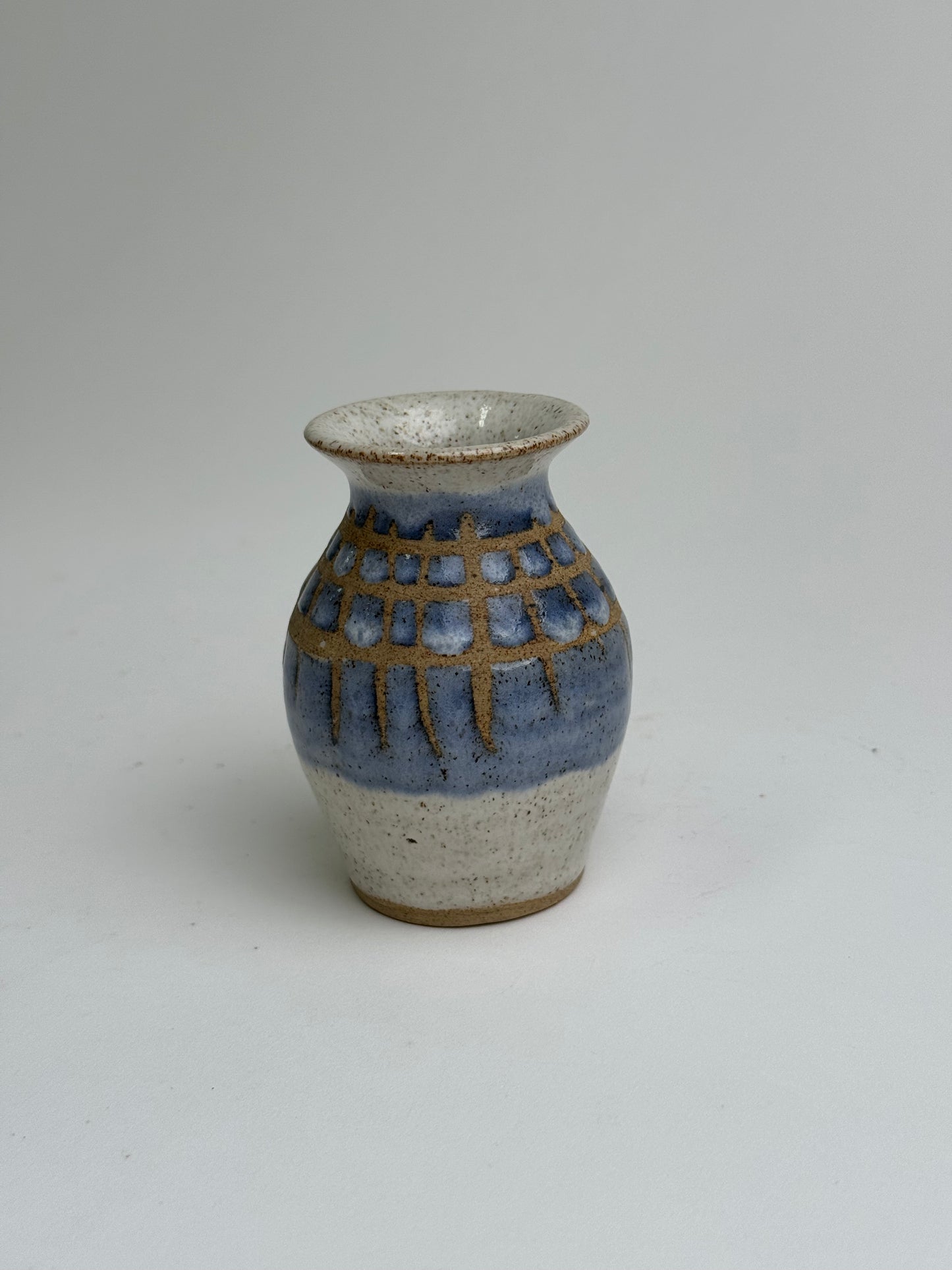 Small Pale Blue Studio Pottery Vase