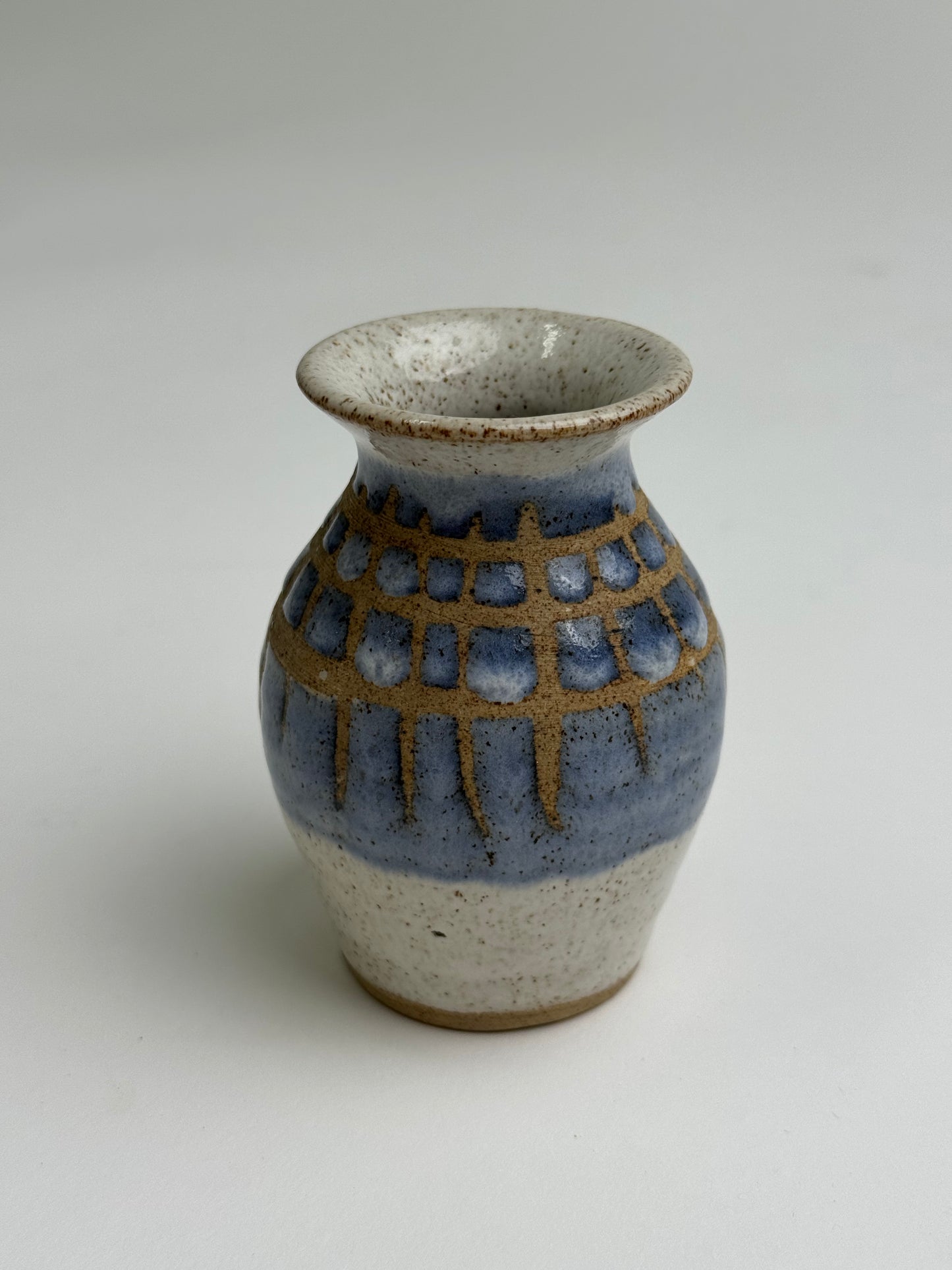 Small Pale Blue Studio Pottery Vase