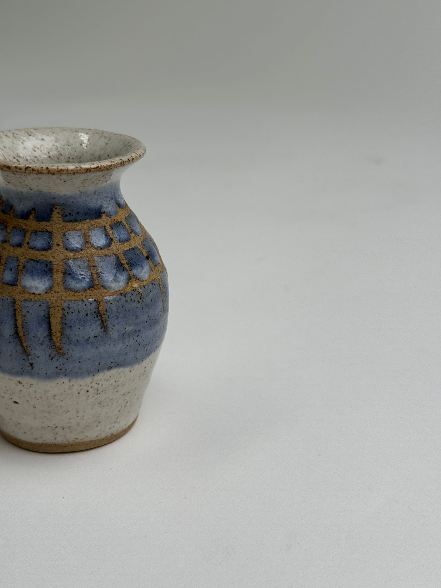 Small Pale Blue Studio Pottery Vase