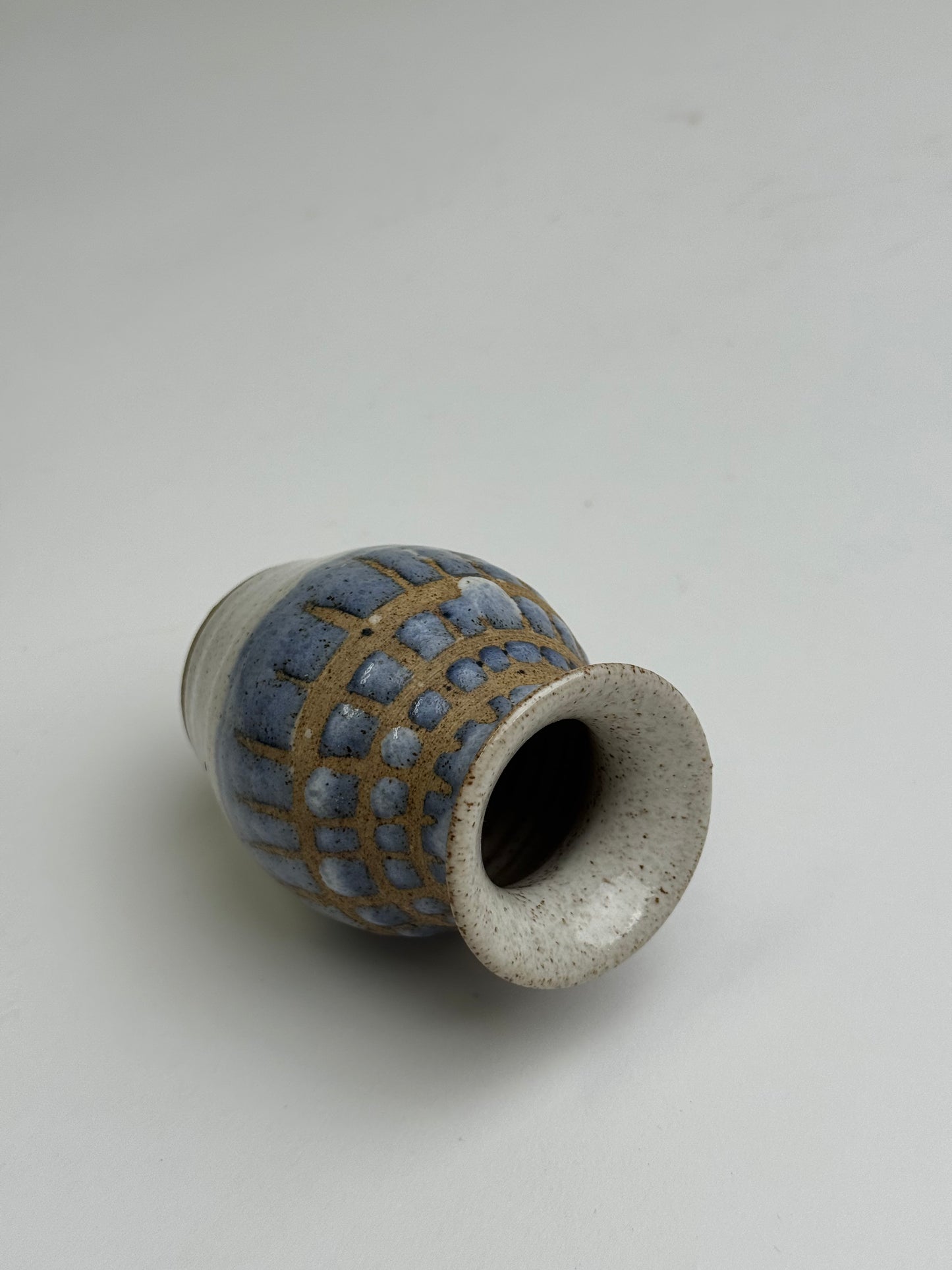 Small Pale Blue Studio Pottery Vase