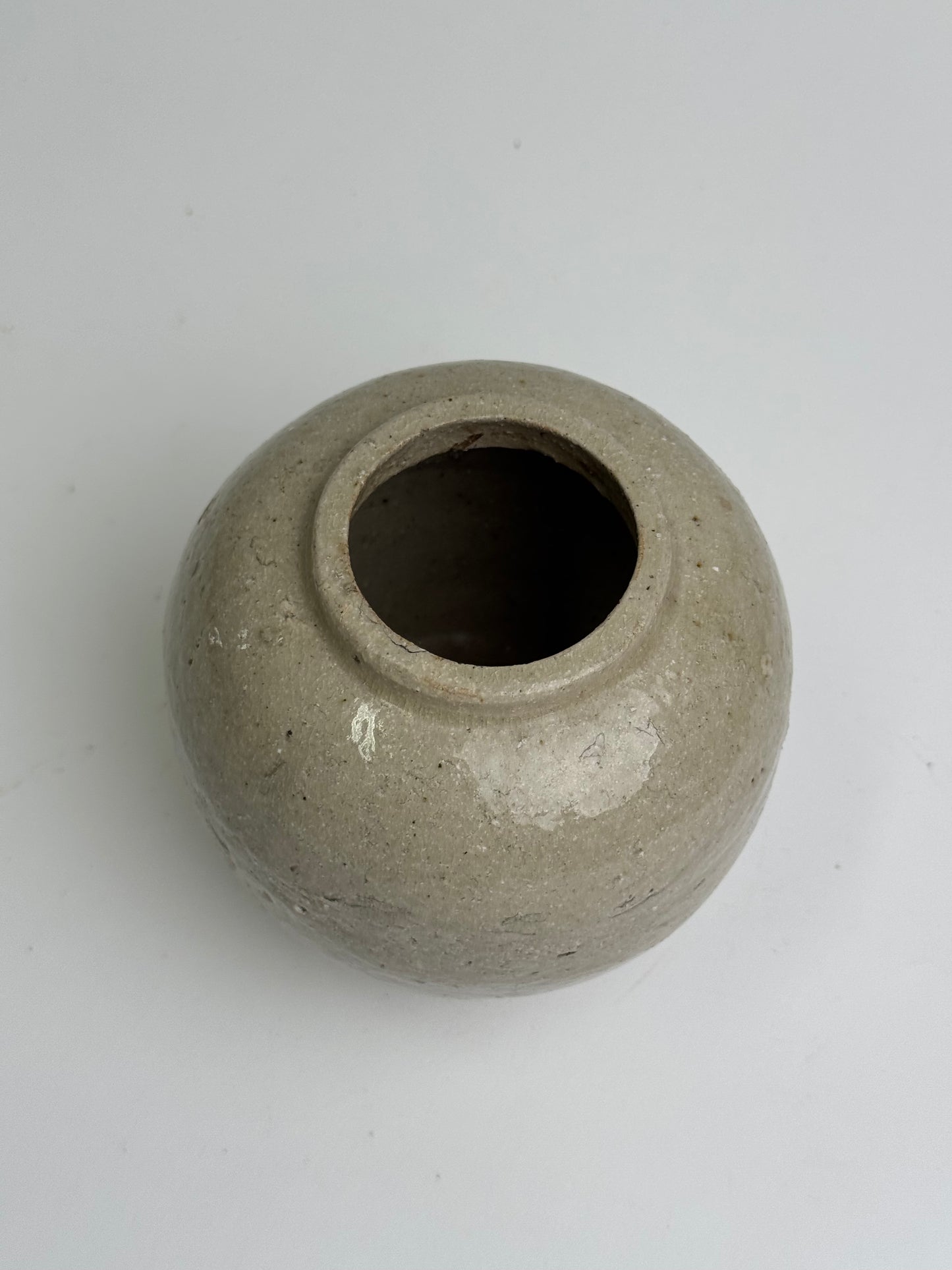 Oatmeal Glaze Antique Ginger Jar