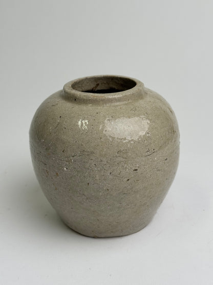 Oatmeal Glaze Antique Ginger Jar