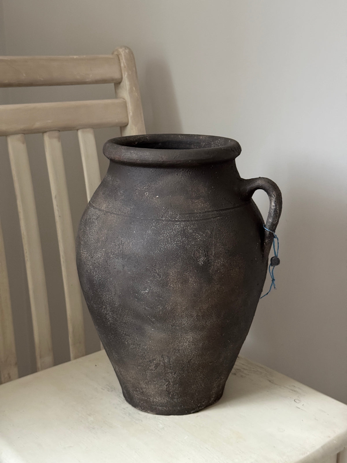 Up-Cycled | Large Aged Effect Earthy Handled Vessel