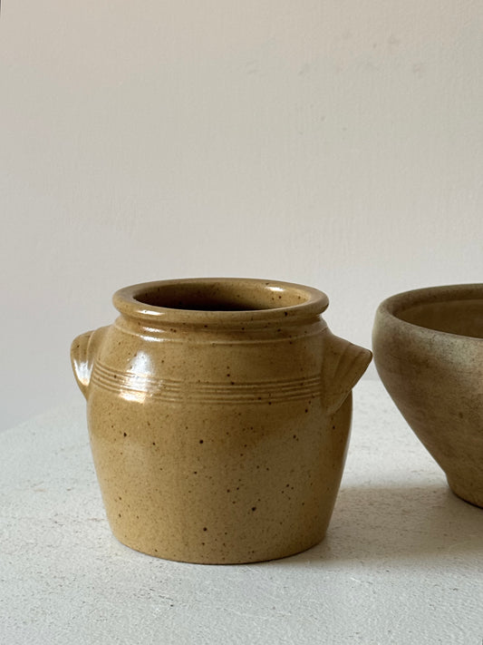 Small Mustard French Confit Pot