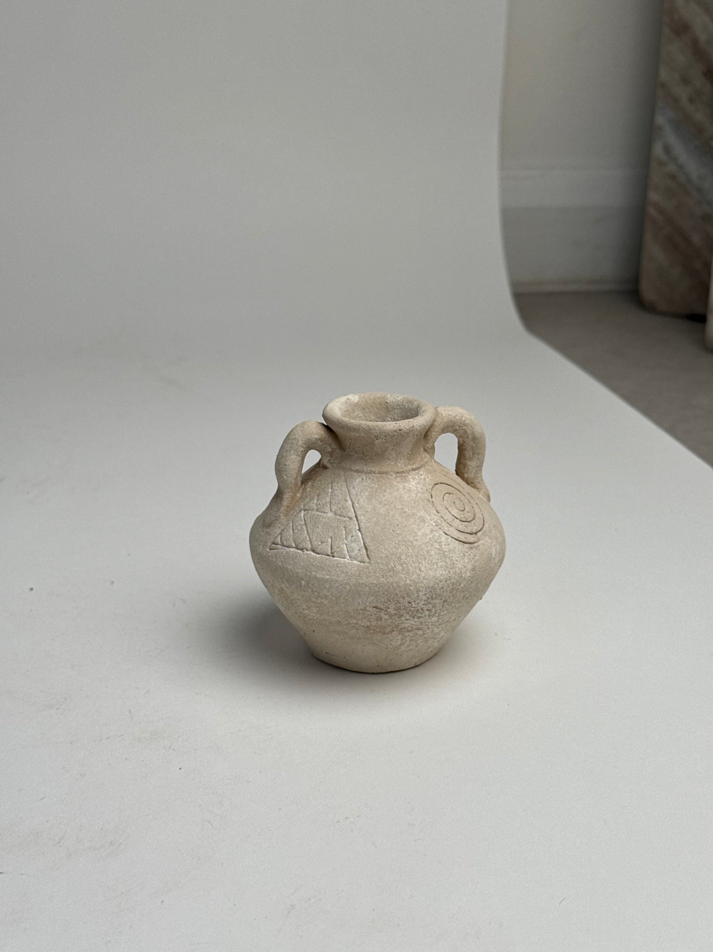 Up-Cycled | Small Neutral Pattern Vase