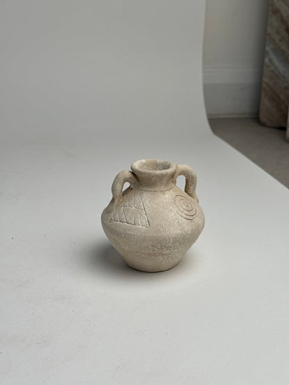 Up-Cycled | Small Neutral Pattern Vase