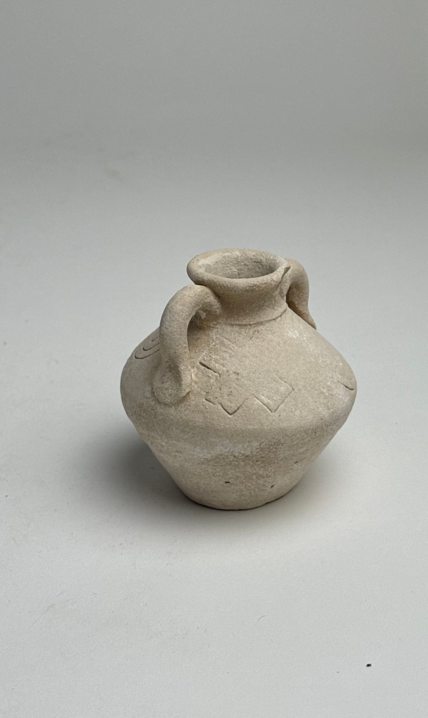 Up-Cycled | Small Neutral Pattern Vase