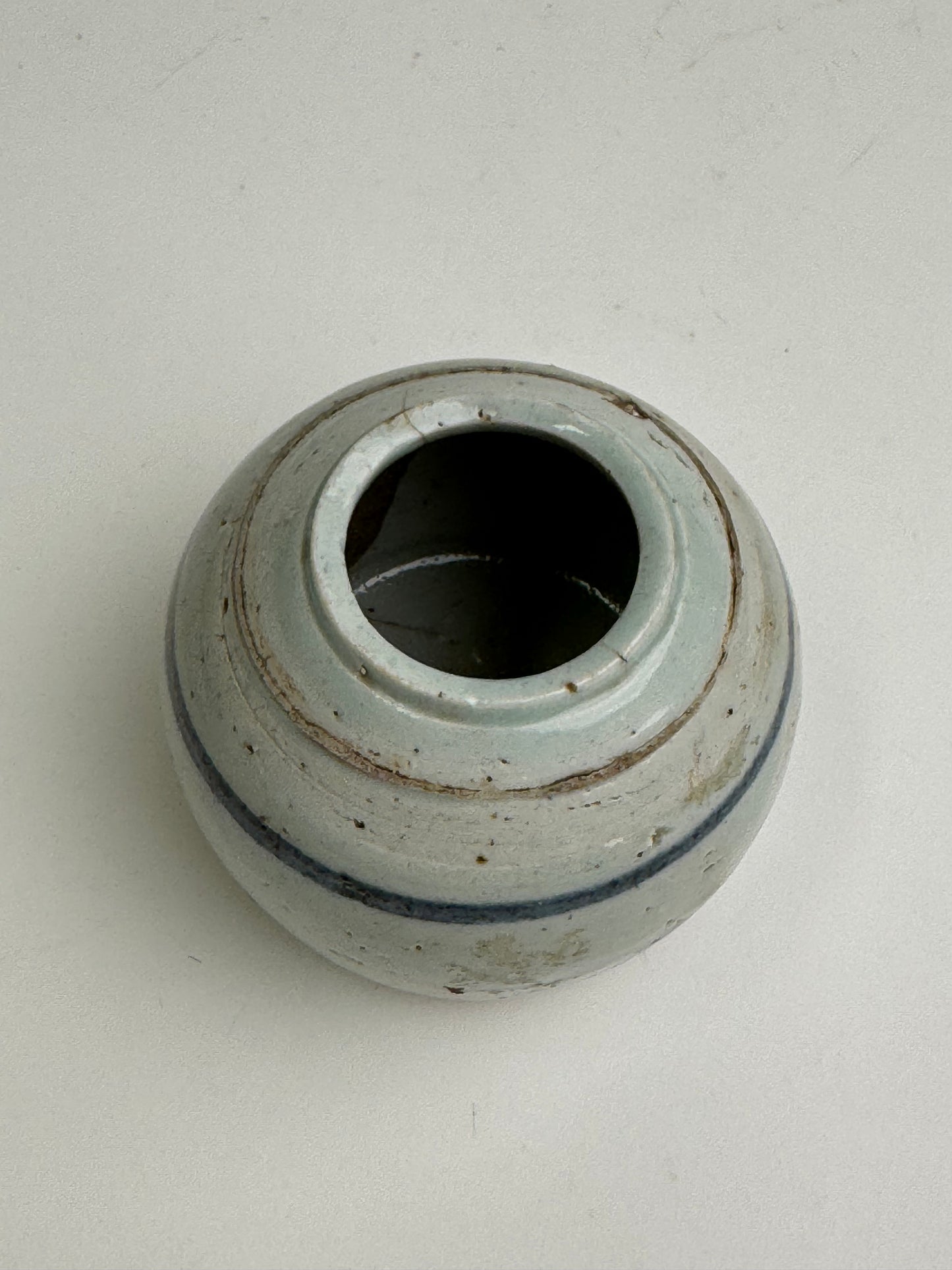 Pale Blue Antique Ginger Jar