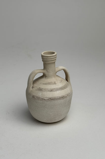Up-Cycled | Small Neutral Grecian Style Vase