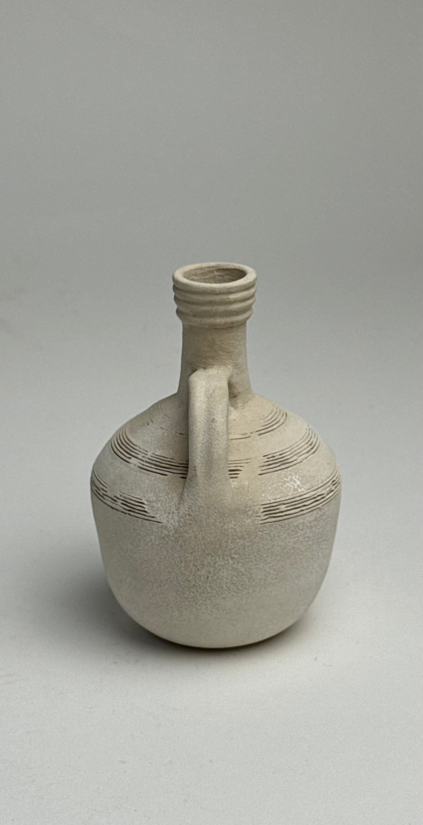Up-Cycled | Small Neutral Grecian Style Vase