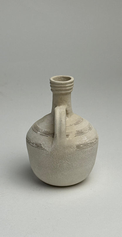Up-Cycled | Small Neutral Grecian Style Vase