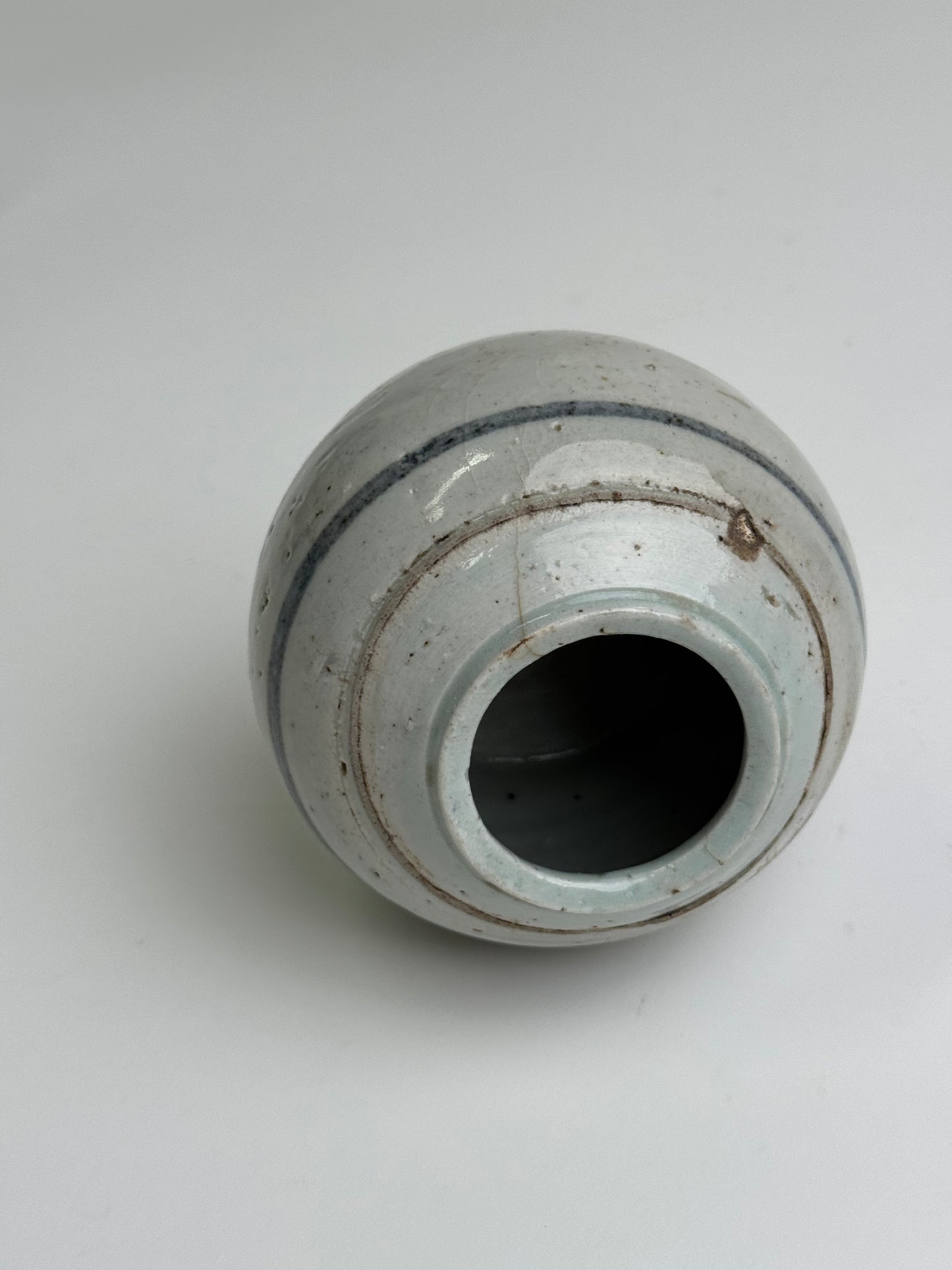 Pale Blue Antique Ginger Jar