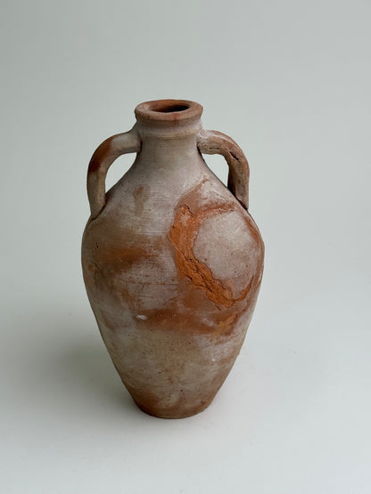 Egyptian Terracotta Twin Handle Vessel