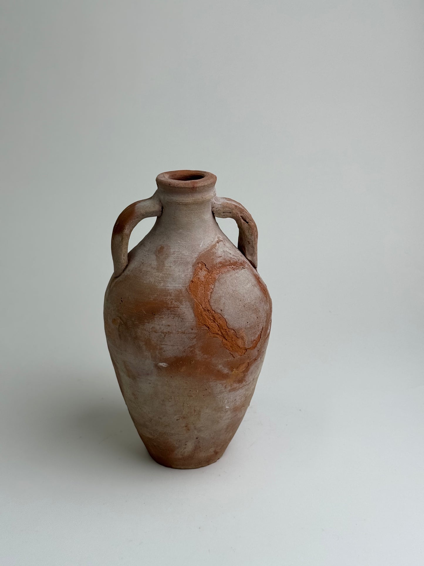 Egyptian Terracotta Twin Handle Vessel