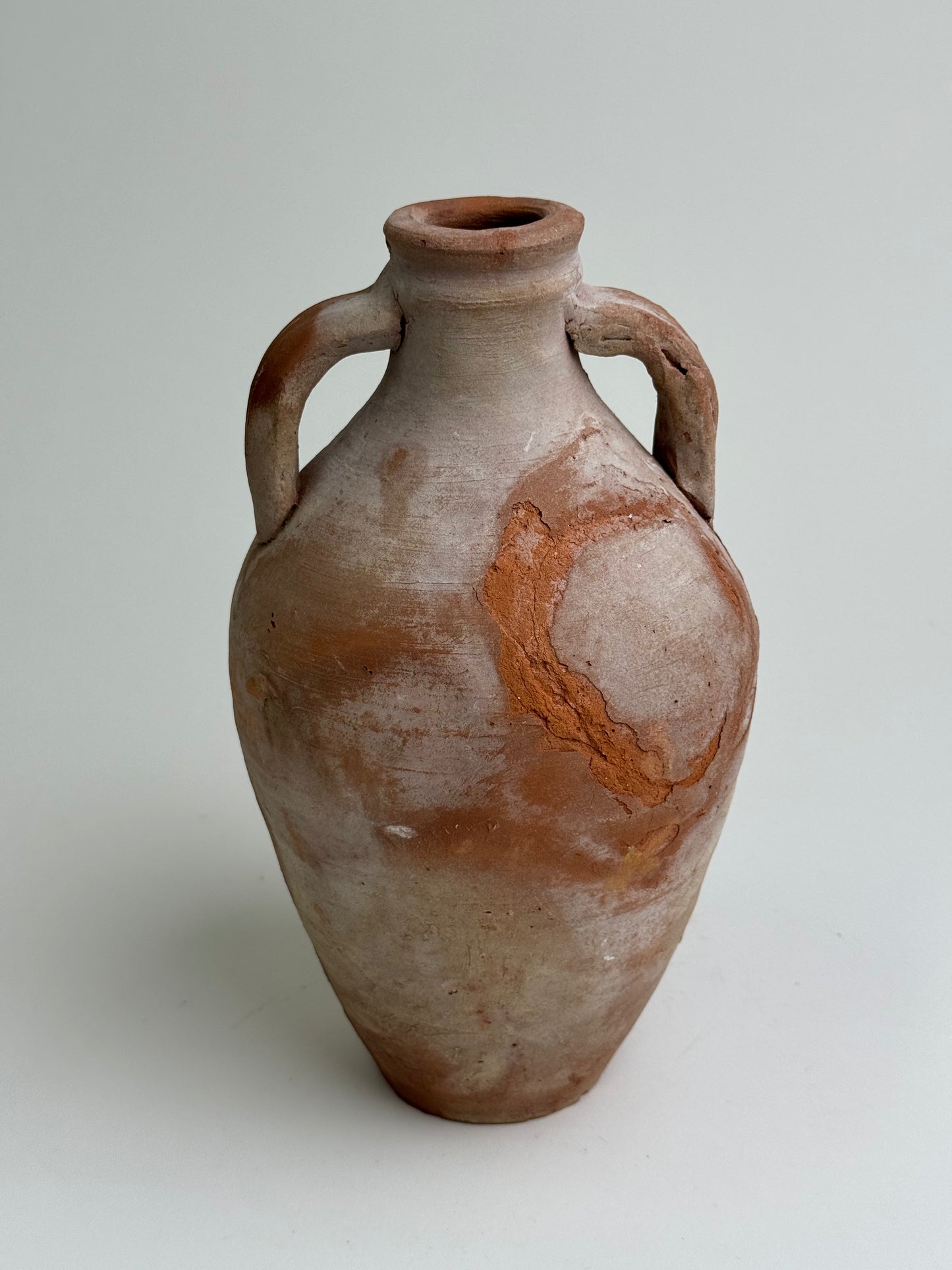Egyptian Terracotta Twin Handle Vessel