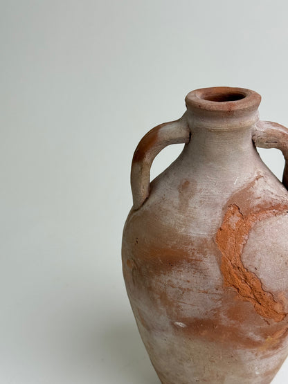 Egyptian Terracotta Twin Handle Vessel