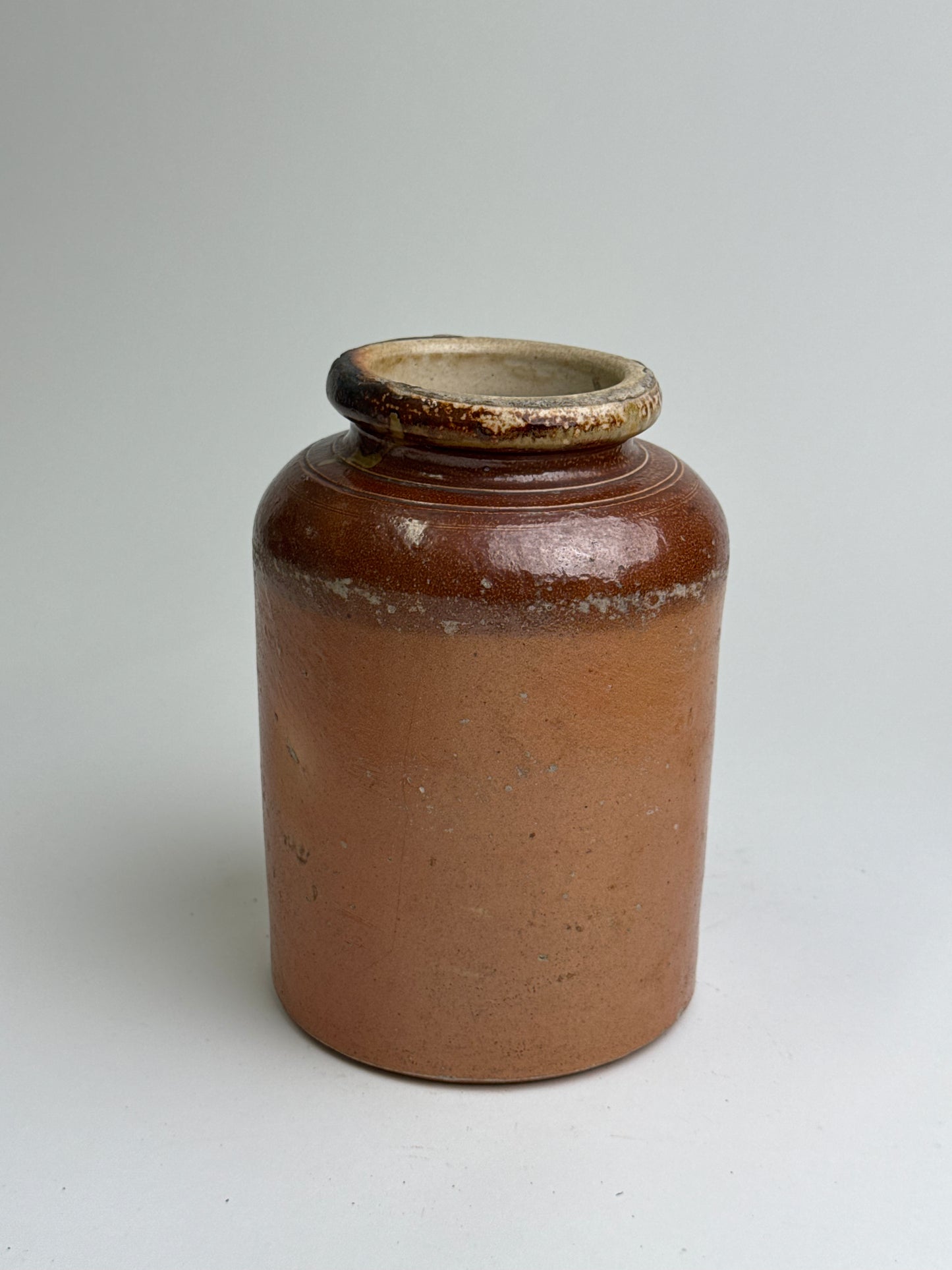 Large Vintage Stoneware Storage Jar