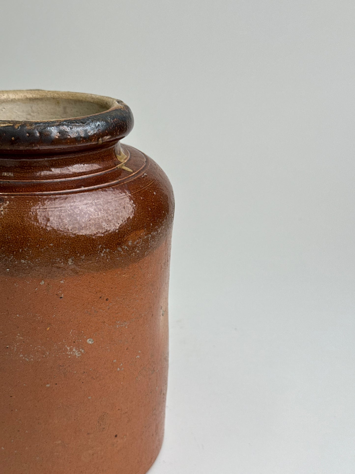 Large Vintage Stoneware Storage Jar