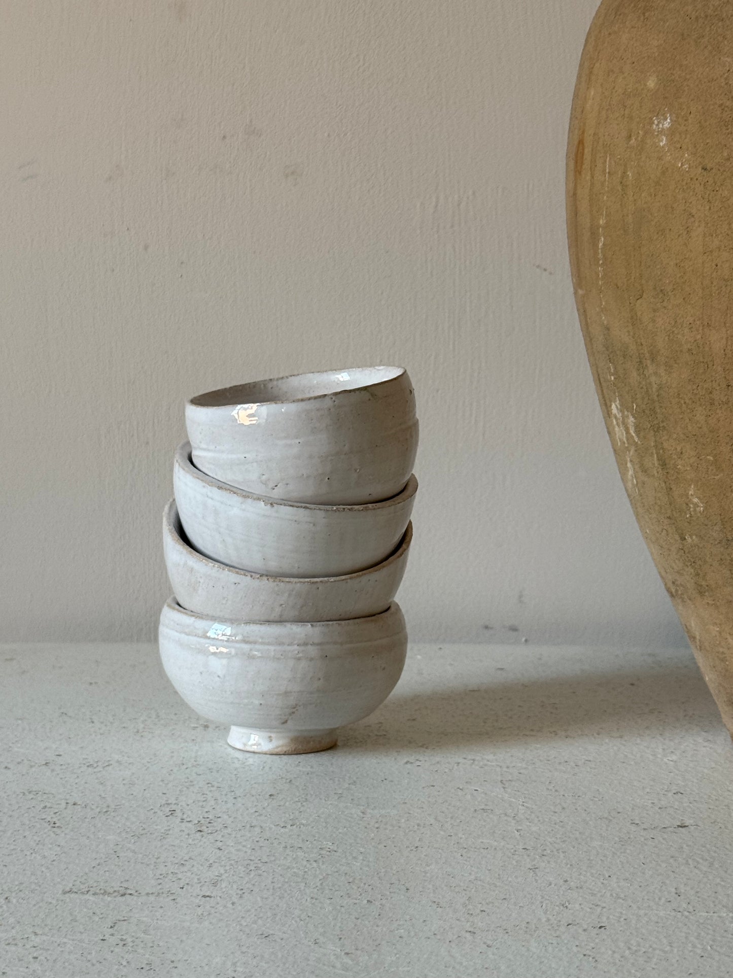 White Studio Pottery Bowls