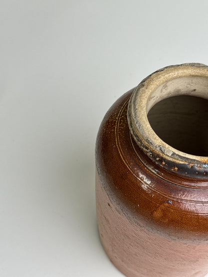 Large Vintage Stoneware Storage Jar