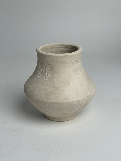 Up-Cycled | Angular Neutral Pattern Vase