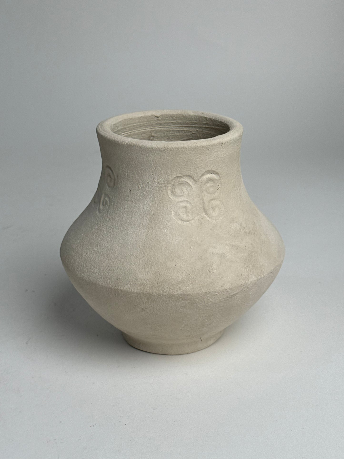 Up-Cycled | Angular Neutral Pattern Vase
