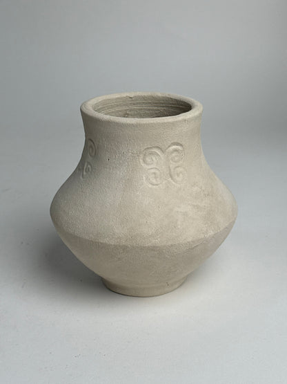 Up-Cycled | Angular Neutral Pattern Vase