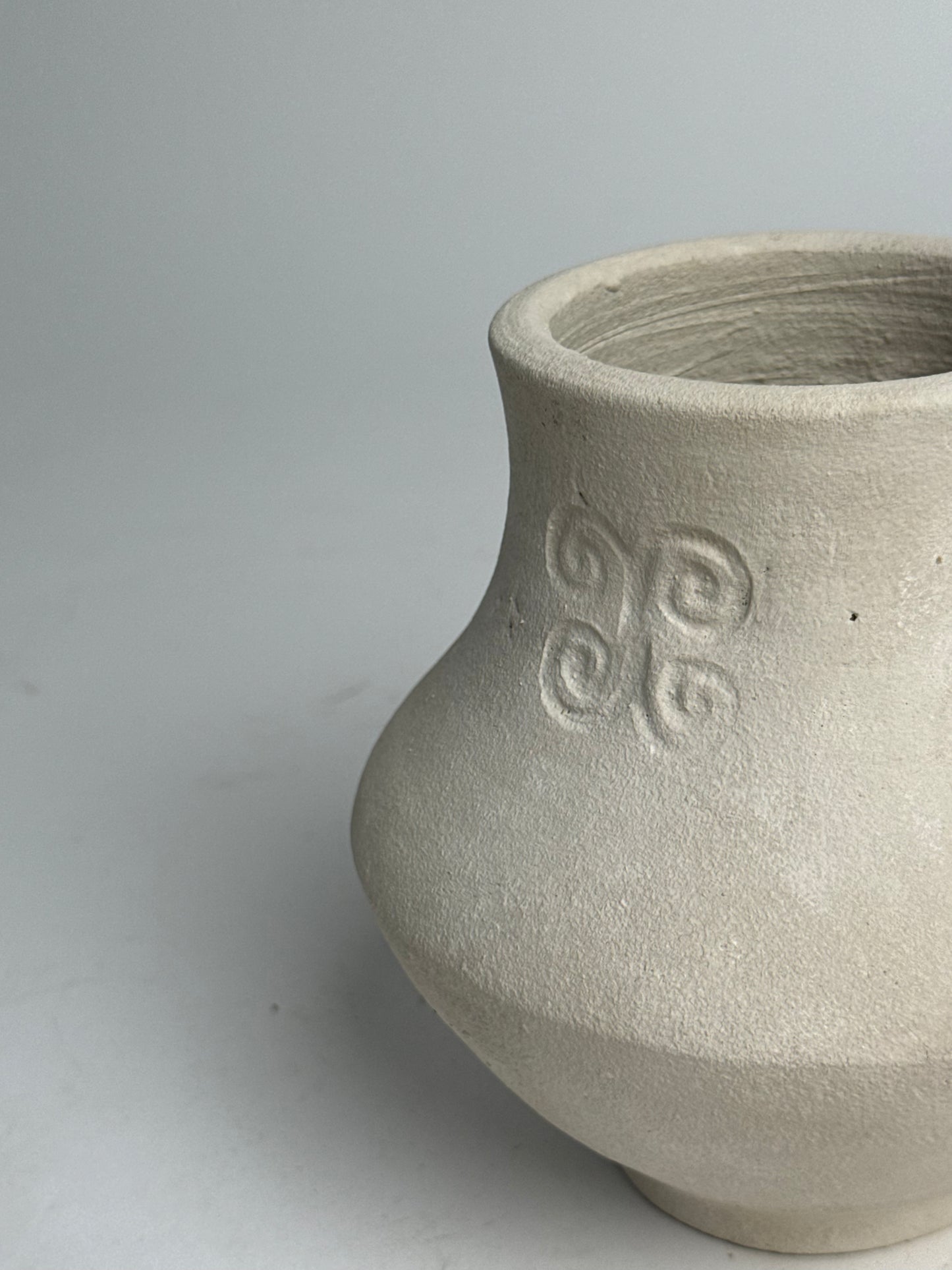 Up-Cycled | Angular Neutral Pattern Vase