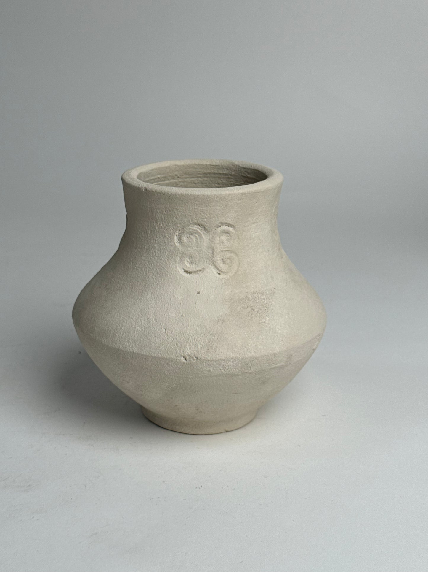Up-Cycled | Angular Neutral Pattern Vase