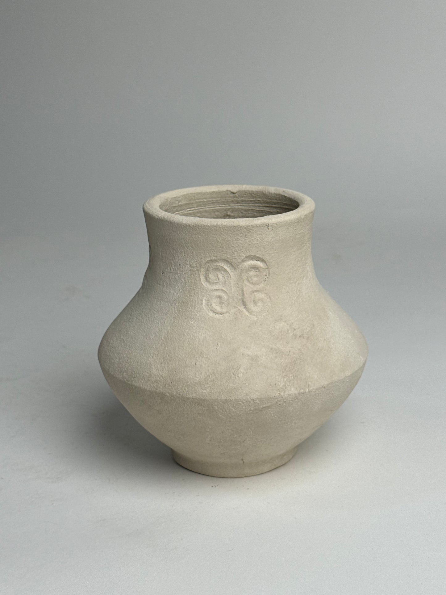 Up-Cycled | Angular Neutral Pattern Vase
