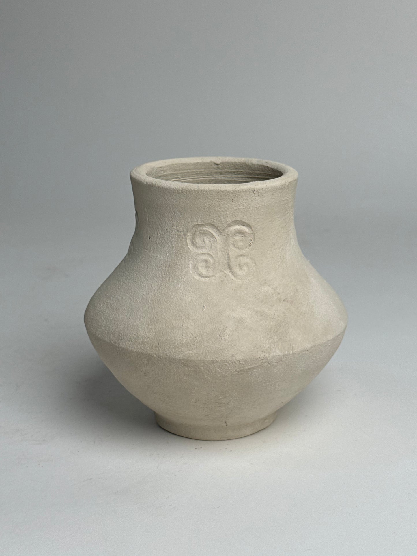 Up-Cycled | Angular Neutral Pattern Vase