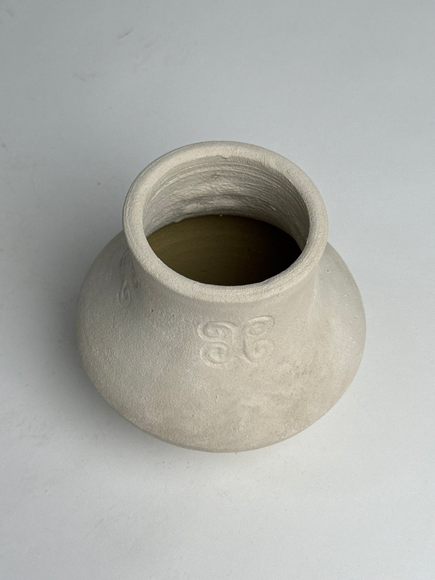 Up-Cycled | Angular Neutral Pattern Vase