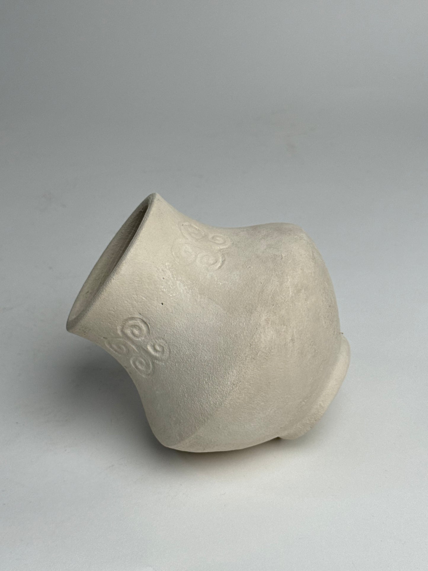 Up-Cycled | Angular Neutral Pattern Vase